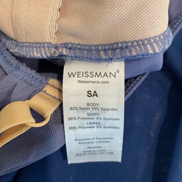 Adult small dance costume in blue - Picture 8 of 8